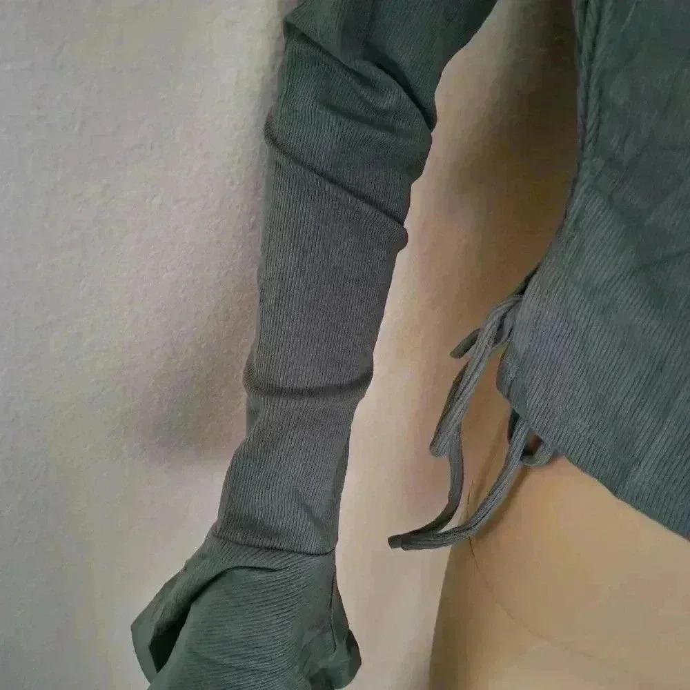 TEE RIBBED CROP - Picture 5 of 7